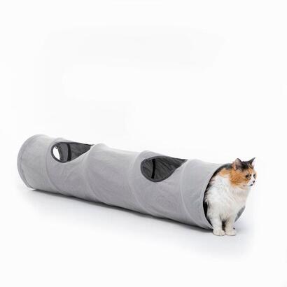 innovagoods-funnyl-tunel-portatil-para-mascotas-plegable-resistente-al-agua-multifuncional-25x114cm-gris