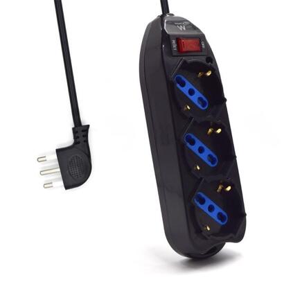 regleta-ewent-con-3-tomas-tipo-lf-schuko-de-1016a-interruptor-onoff-enchufe-italiano-plano-en-angulo-cable