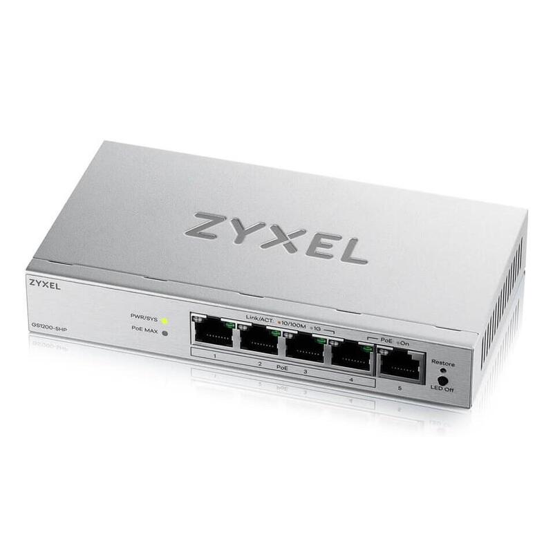 zyxel-gs1200-5hpv3-5-port-gigabit-poe-web-smart-managed