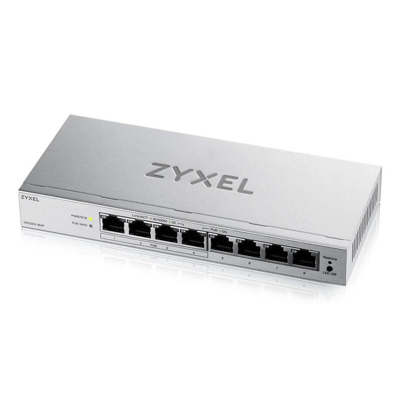 zyxel-gs1200-8hpv3-8-port-gigabit-poe-web-smart-managed