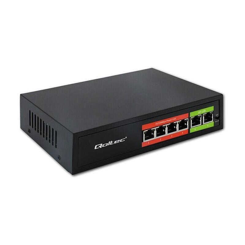 switch-qoltec-52289-fast-ethernet-poe-4x-rj45-poe-2x-rj45-uplink-65w-10-100-mb-s