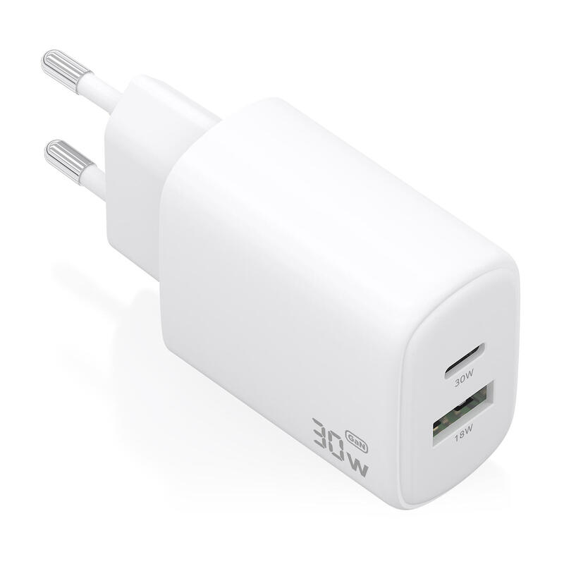 aisens-cargador-gan-30w-1xusb-c-pd30-qc40-1xusb-a-qc30-blanco