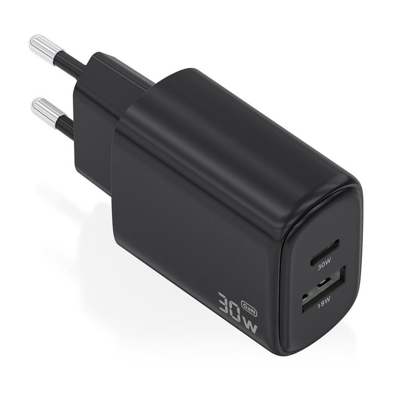 aisens-cargador-gan-30w-1xusb-c-pd30-qc40-1xusb-a-qc30-negro