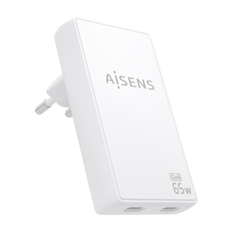 aisens-cargador-de-pared-gan-ultra-delgado-65w-2xusb-c-pd30-qc40-blanco