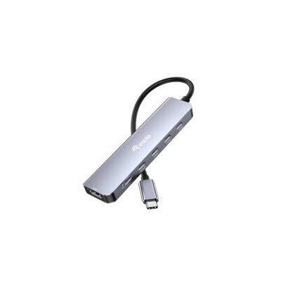 equip-adaptador-usb-c-hdmi-3xusb-c-usb-pd-4k-60hz-025m-alu