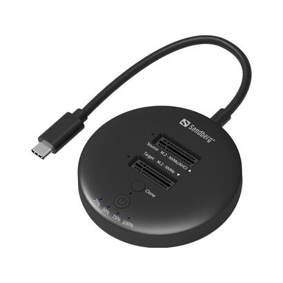 sandberg-136-72-base-de-conexion-para-disco-duro-usb-32-gen-2-31-gen-1-type-c-negro