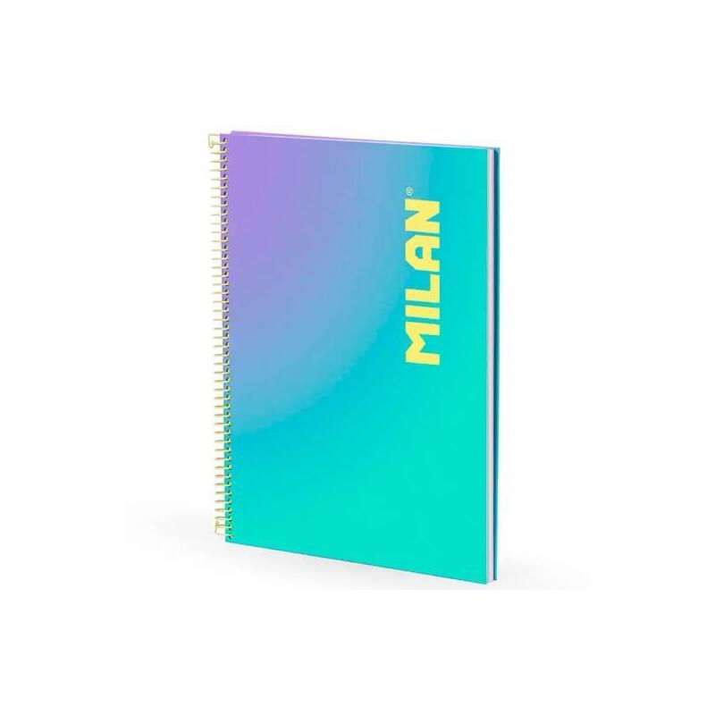 milan-cuaderno-espiral-a4-90h-95gr-cuadricula-5x5-tapa-dura-coleccion-sunset-turquesa