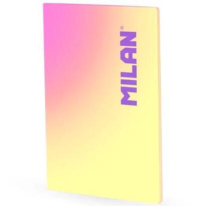 milan-libreta-encolada-a4-48h-papel-95gr-cuadricula-5x5-coleccion-sunset-amarillo