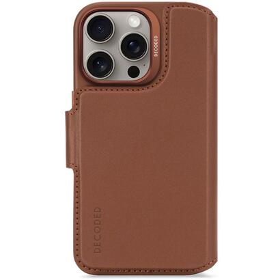 decoded-leather-detachable-wallet-funda-para-iphone-16-pro-16-cm-63-funda-cartera-marron