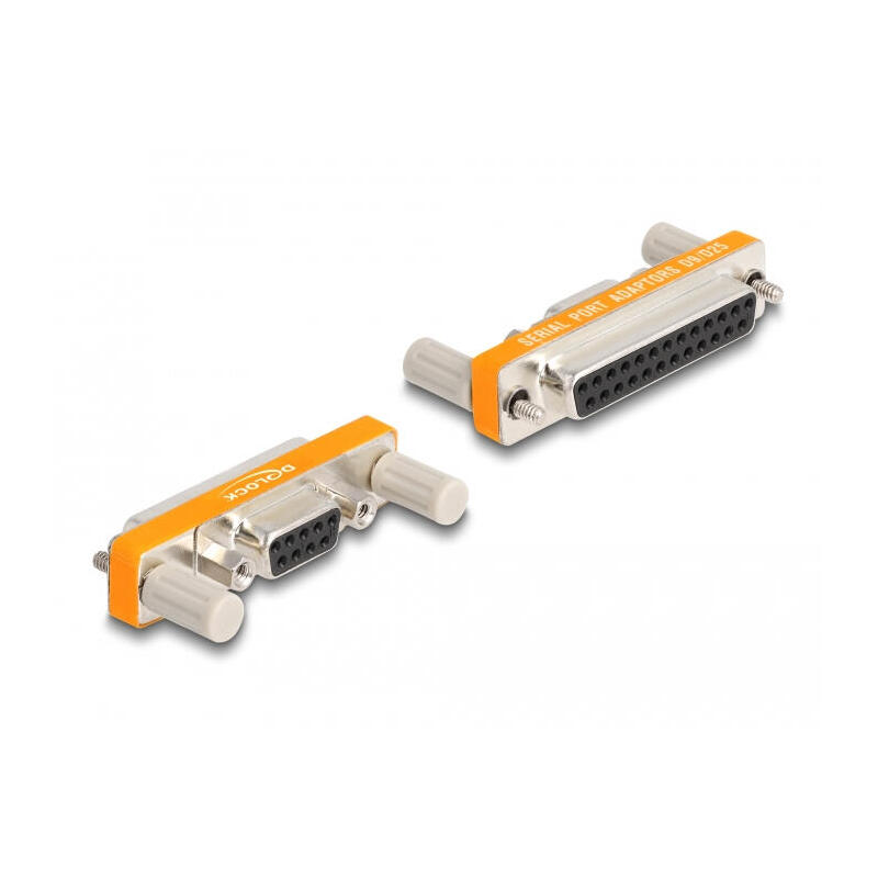 delock-66983-cambiador-de-genero-para-cable-d-sub-9-pin-d-sub-25-pin-naranja-plata