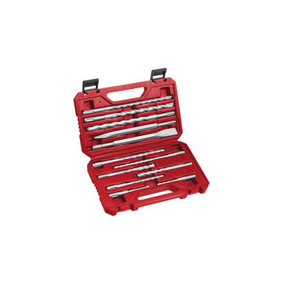 kwb-juego-de-cinceles-y-brocas-sds-plus-12-piezas-rojo-o-5-16-mm-maletin-de-transporte-240290