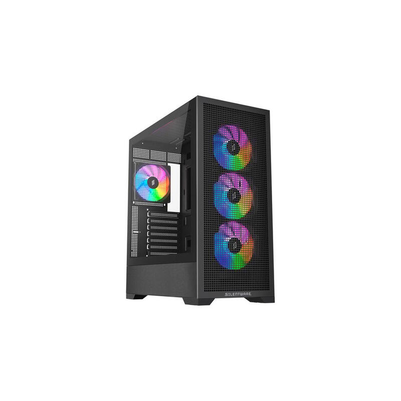 silentware-core-100-argb-caja-torre-negra-vidrio-templado-core100black