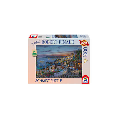 schmidt-spiele-robert-finale-santorini-atardecer-puzzle-1000-piezas-58647