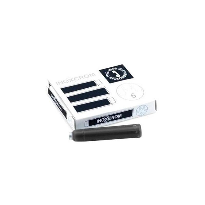 inoxcrom-cartucho-tinta-estilografica-negro-caja-6-ud