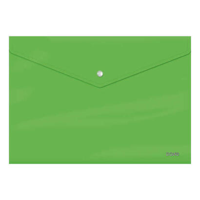 dohe-sobre-portadocumentos-tamaao-folio-cierre-de-broche-polipropileno-cristal-opaco-200-micras-verde