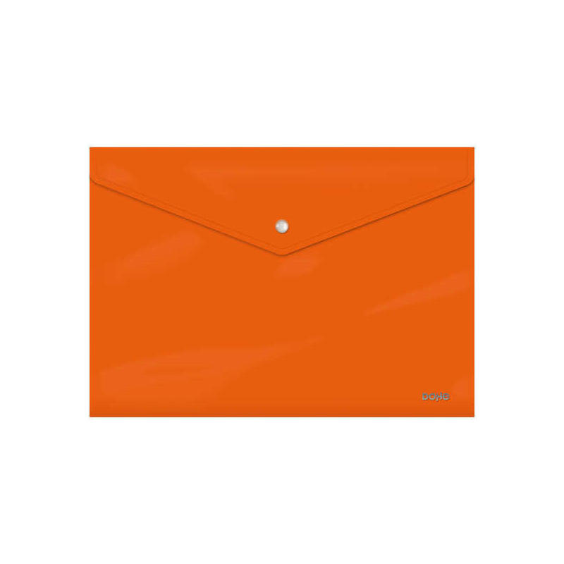 dohe-sobre-portadocumentos-folio-cierre-de-broche-polipropileno-cristal-opaco-200-micras-naranja