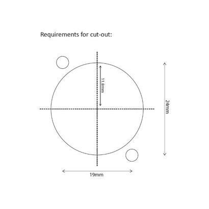 delock-keymone-halterung-1-port-para-d-typ
