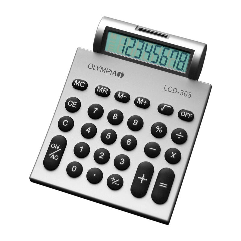 olympia-taschenrechner-lcd-308-plata
