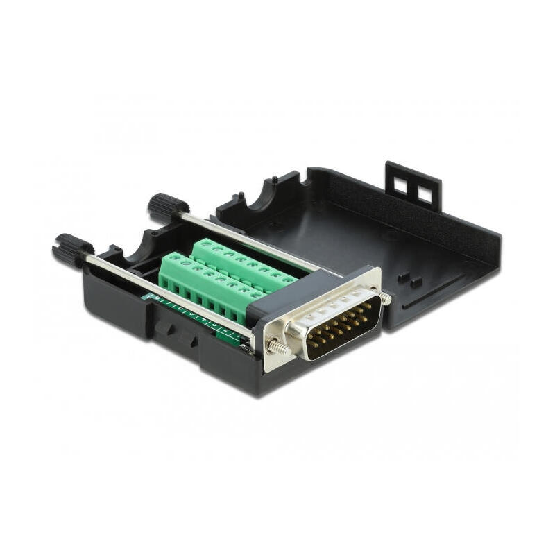 delock-d-sub-15-m-terminalblock-con-caja