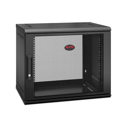 apc-netshelter-wx-9u-single-hinged-wall-mount-enclosure-400mm-deep-bastidor-de-pared-negro