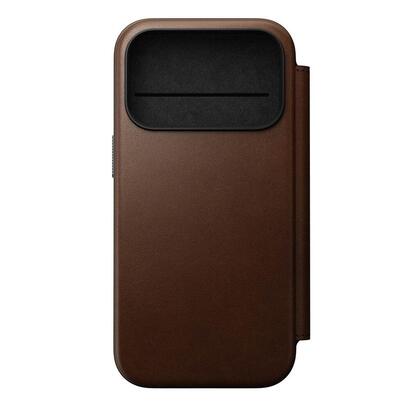 nomad-modern-leather-folio-iphone-17-pro-brown