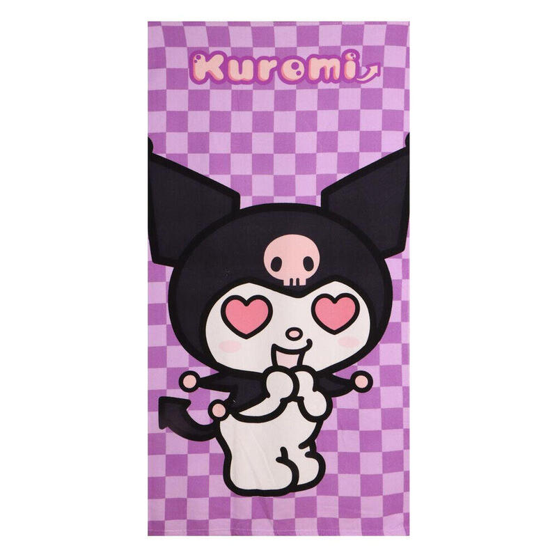 toalla-kuromi-hello-kitty-microfibra
