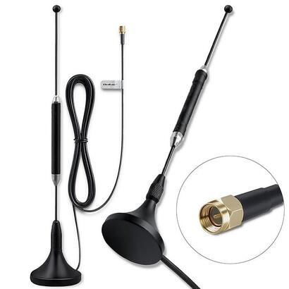 qoltec-57059-4g-lte-antenna-with-magnetic-base-5dbi-omnidirectional-indoor-600-2700-mhz-sma-3m