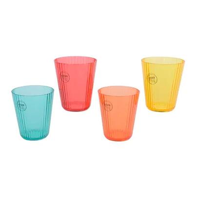 pack-de-2-unidades-vaso-reutilizable-de-rayas-en-relieve-o85-x-10-cm-colores-surtidos-4-uds