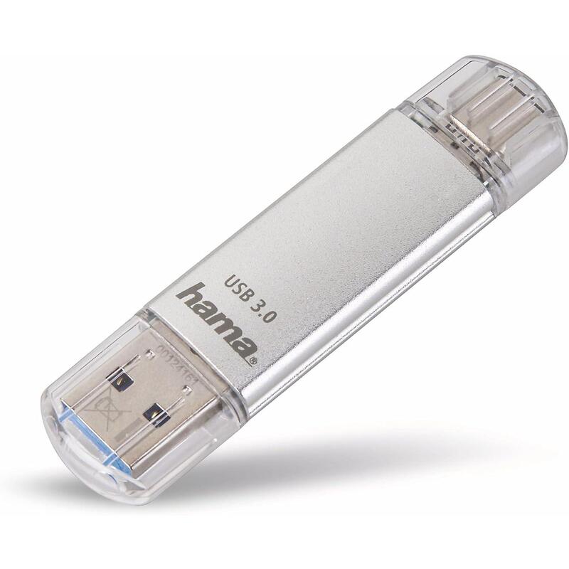 hama-pendrive-usb-c-64-gb-memoria-usb-31-gen-1-de-40-mbs-conector-tipo-c-plata
