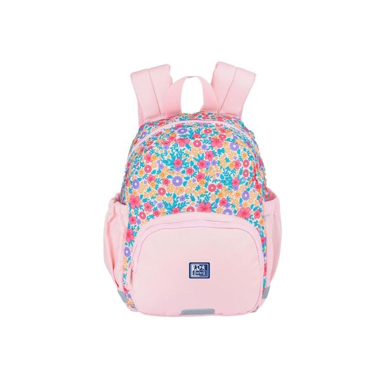 oxford-floral-mochila-infantil-85l-2-bolsillos-laterales-con-goma-eslastica-espalda-acolchada-ergonomica-