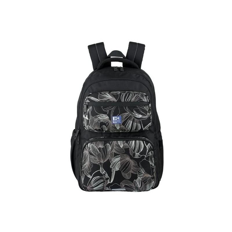 oxford-dream-tech-floral-print-mochila-escolar-25l-2-compartimentos-y-10-bolsillos-espalda-ergonomica-transpirable