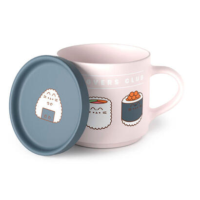juego-de-taza-y-posavasos-el-gato-amante-del-sushi-pusheen