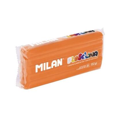 milan-barra-de-plastilina-de-150gr-base-de-almidon-de-maiz-sin-gluten-mezclables-naranja