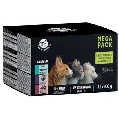pet-republic-bolsas-esteriles-para-gatos-atun-pavo-y-carne-de-res-12x100g