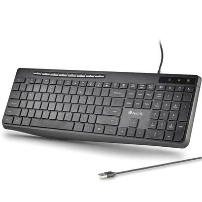 teclado-espanol-ngs-spectra-usb-ultraslim-silencioso-multimedia-negro