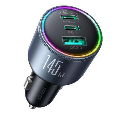 joyroom-car-charger-mini-ccu-145w-with-type-c-to-type-c-cable-100w-black-jr-ccn07