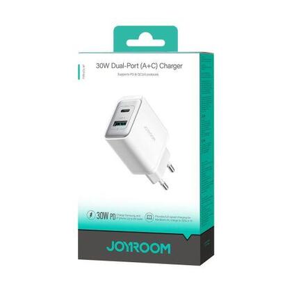 joyroom-travel-charger-cu-pd-30w-qc-30-ssfc-white-jr-tcf15