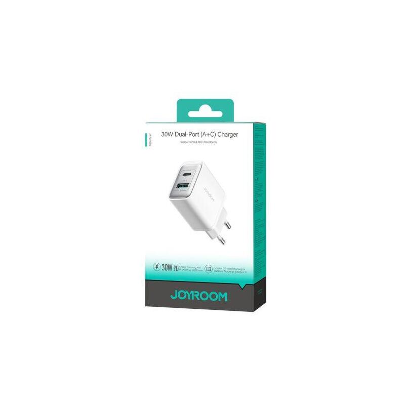 joyroom-travel-charger-cu-pd-30w-qc-30-ssfc-white-jr-tcf15