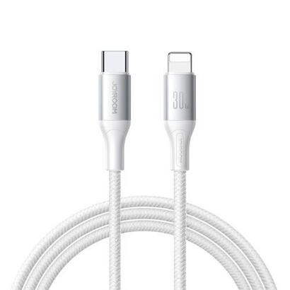 joyroom-type-c-lightning-cable-flash-series-cable-a28-30w-480mbs-2m-white-s-a28clw2