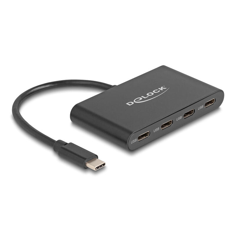 hub-delock-usb-32-gen-2-usb-type-c-mit-4-x-usb-type-c-buchse-10-gbps