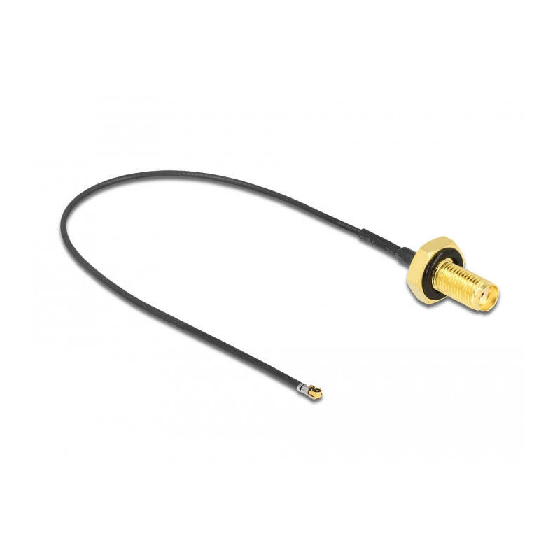delock-antennencable-sma-buchse-zum-einbau-zu-mhf-4l-lk-stecker-137-20cm-gewindelnge-10mm-spritzwassergeschtzt