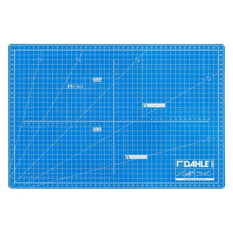 dahle-10691-plancha-de-corte-a3-30x45cm-5-capas-con-nucleo-resistente-al-corte-lineas-de-orientacion-azul