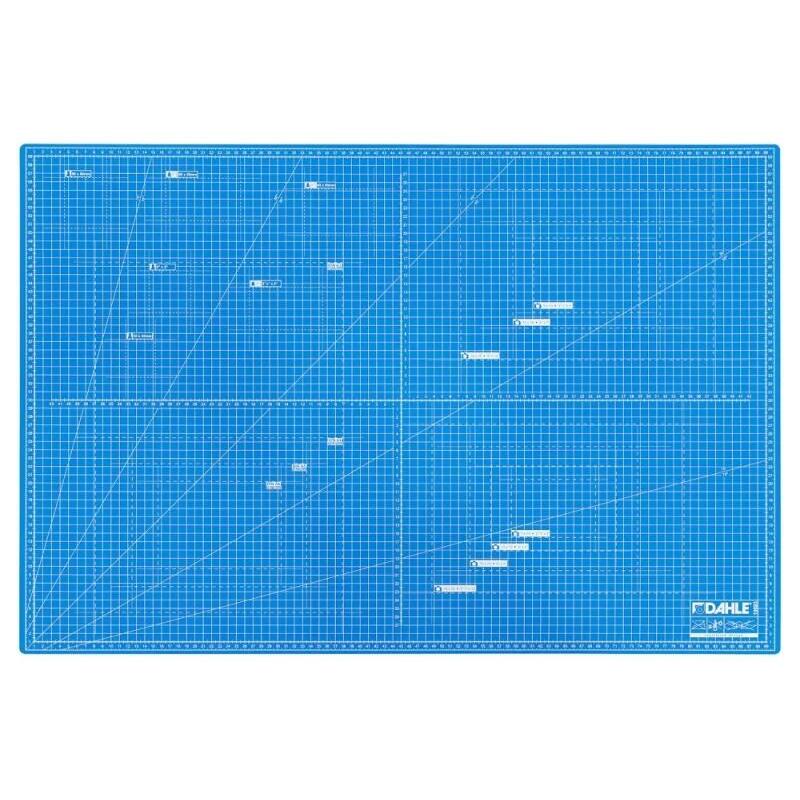 dahle-10693-plancha-de-corte-a1-60x90cm-5-capas-con-nucleo-resistente-al-corte-lineas-de-orientacion-azul