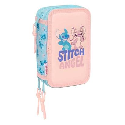 safta-stitch-ohana-plumier-de-3-pisos-37-piezas-13l-goma-lapiz-boligrafos-sacapuntas-reglas-16-colores