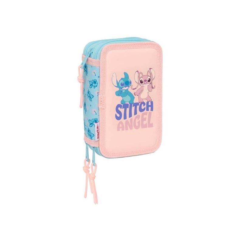 safta-stitch-ohana-plumier-de-3-pisos-37-piezas-13l-goma-lapiz-boligrafos-sacapuntas-reglas-16-colores