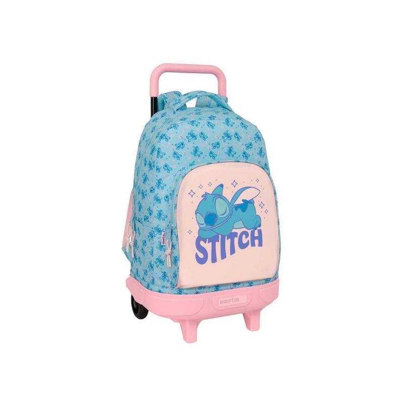 safta-stitch-ohana-mochila-con-carro-extraible-bolsillo-frontal-portabotellas-tirador-doble-hombreras