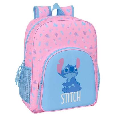 safta-stitch-bright-mochila-adaptable-a-carro-bolsillos-laterales-doble-tirador-hombreras-acolchadas-bolsillo