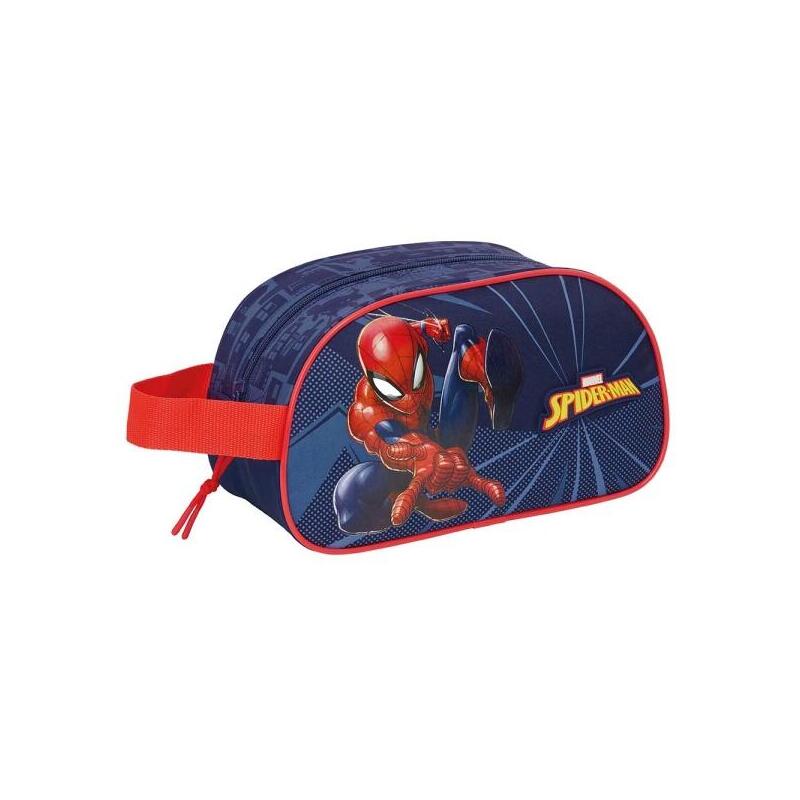 safta-spider-man-neceser-de-5l-cremallera-asa-lateral-adapatable-a-carro-260x120x150mm-azul-marino