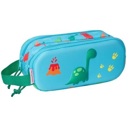 safta-dino-portatodo-2-compartimentos-con-cremalleras-asa-lateral-azul