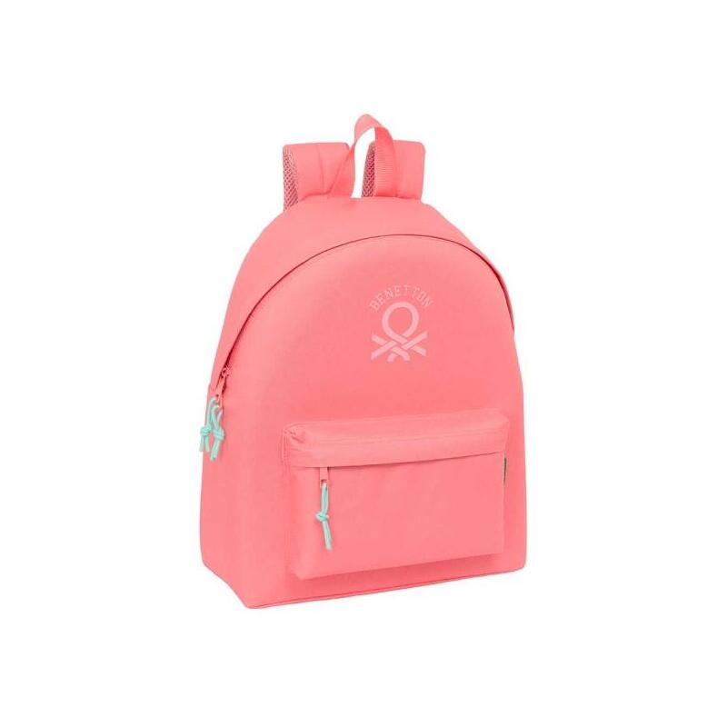 mochila-safta-benetton-basics-bolsillo-frontal-hombreras-acolchadas-espalda-ergonomica-doble-tirador-en